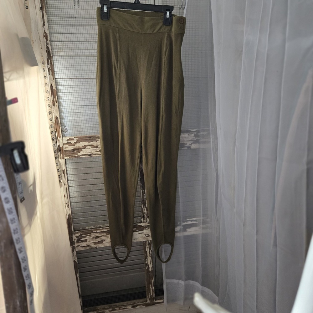 Vintage One Step Up Stir Up Pants Medium Olive Color OOAK